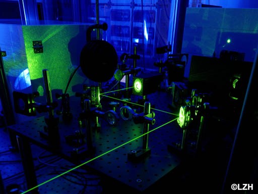 Optischer Messaufbau zur Bestimmung der laserinduzierten Absorption mittels Laserkalorimetrie